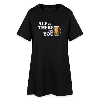 Ale Be There For You - Bière Humour - Robe T-shirt Femme - noir - Devant
