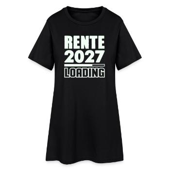 Rente 2027 Loading - Frauen T-Shirt-Kleid - Schwarz - Vorne