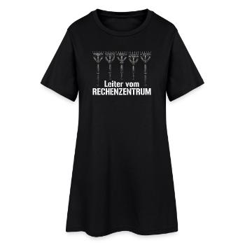 Leiter vom Rechenzentrum Gärtner Gärtnerin Garten - Frauen T-Shirt-Kleid - Schwarz - Vorne