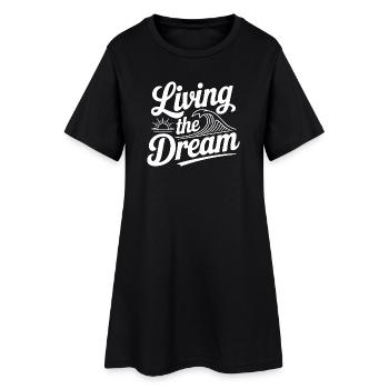 Vivre le rêve - Robe T-shirt Femme - noir - Devant