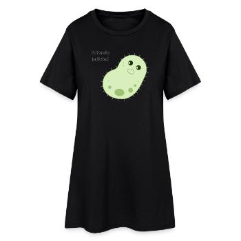 Bactéries mignonnes naturellement isolées - Robe T-shirt Femme - noir - Devant