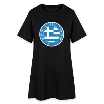 Athènes Grèce - Affiche vintage classique - Robe T-shirt Femme - noir - Devant