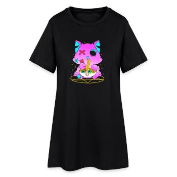 Pastel Gothic - Women’s T-Shirt Dress - black - Front
