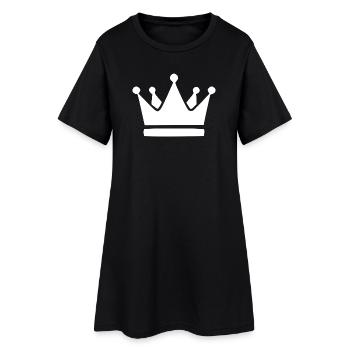 Cadeaux d’anniversaire Crown White Cadeaux d’anniversaire - Robe T-shirt Femme - noir - Devant