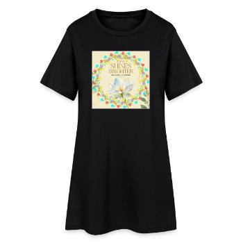Blossom Ring Brilliance of Light - Women’s T-Shirt Dress - black - Front