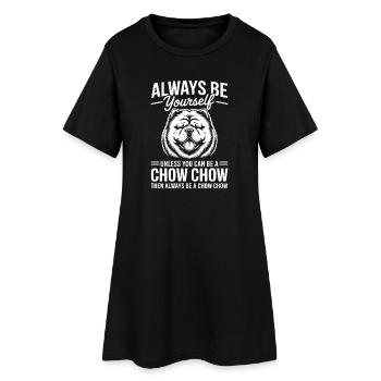 Chow Chow Dictons Chiens Drôle Chow Chow Cadeau - Robe T-shirt Femme - noir - Devant