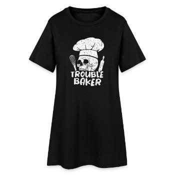 Cake Baking Pastry Chef Cake Baker - Women’s T-Shirt Dress - black - Front