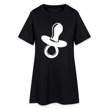Cadeau de naissance du bébé - Robe T-shirt Femme - noir - Devant