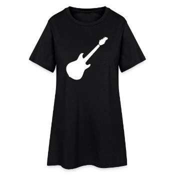 Musicien Cadeau pour la Musique de Guitare - Robe T-shirt Femme - noir - Devant