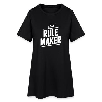 Créateur de règles - Robe T-shirt Femme - noir - Devant