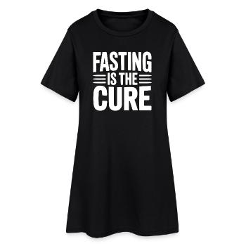 Le jeûne est guéri - Robe T-shirt Femme - noir - Devant