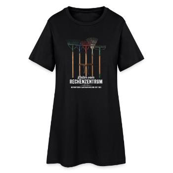 Rechenzentrum Gärtner Garten Gartenarbeit - Frauen T-Shirt-Kleid - Schwarz - Vorne