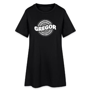 Name Gregor - Women’s T-Shirt Dress - black - Front