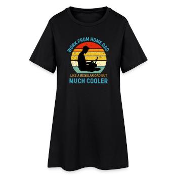 Funny Remote Worker Computer Work From Home Gift - Women’s T-Shirt Dress - black - Front