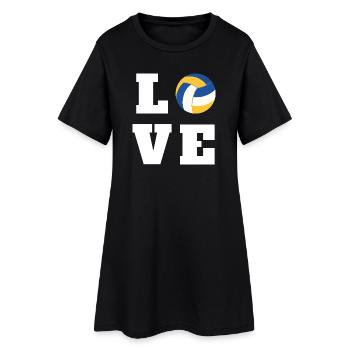 Volleyball Love Gift for Player Mom Coach - Women’s T-Shirt Dress - black - Front