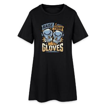 Levez vos gants Gants de boxe - Robe T-shirt Femme - noir - Devant