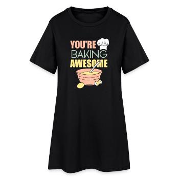 Pâtisserie Pâtissière Pât - Robe T-shirt Femme - noir - Devant