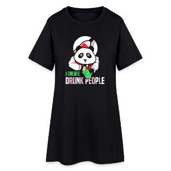 Serveur Barman Barchef - Robe T-shirt Femme - noir - Devant