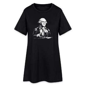 Portrait de la bière de George Washington Toast - Robe T-shirt Femme - noir - Devant