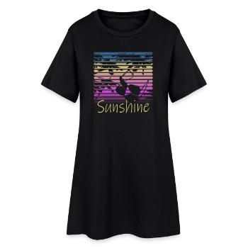 Sunshine Retro Sunglasses - Robe T-shirt Femme - noir - Devant