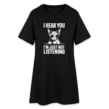 Sphynx Cat Dicts, drôle de cadeau Sphynx Cat - Robe T-shirt Femme - noir - Devant