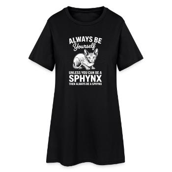 Sphynx Cat Dicts, drôle de cadeau Sphynx Cat - Robe T-shirt Femme - noir - Devant