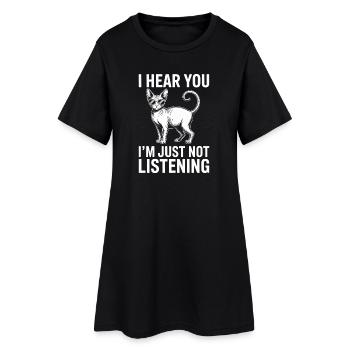 Sphynx Cat Dicts, drôle de cadeau Sphynx Cat - Robe T-shirt Femme - noir - Devant