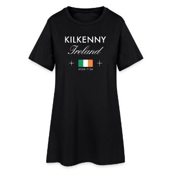 Coordonnées de Kilkenny, Irlande Souvenir de voyage - Robe T-shirt Femme - noir - Devant