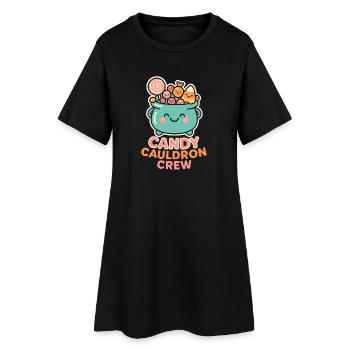Équipage du Chaudron de Bonbons - Robe T-shirt Femme - noir - Devant