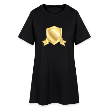 Emblème du Bouclier d’Or, Emblème vierge, Héraldique de luxe B - Robe T-shirt Femme - noir - Devant