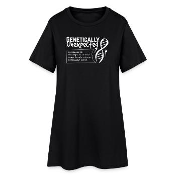 Genetically Unexpected DNA - Women’s T-Shirt Dress - black - Front