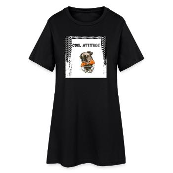 Dog  - Robe T-shirt Femme - noir - Devant