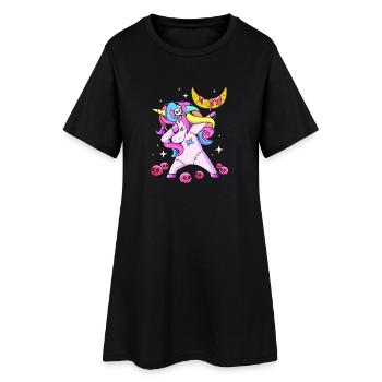 Gothique pastel - Robe T-shirt Femme - noir - Devant