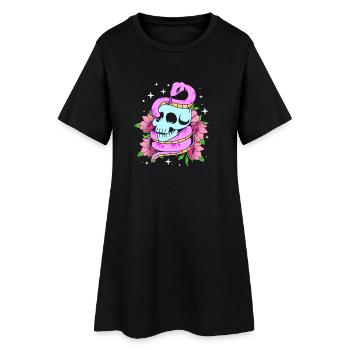 Gothique pastel - Robe T-shirt Femme - noir - Devant