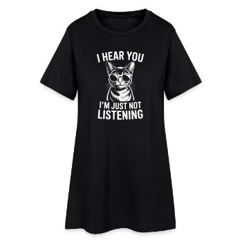 Paroles du chat abyssin cadeau du chat abyssin - Robe T-shirt Femme - noir - Devant
