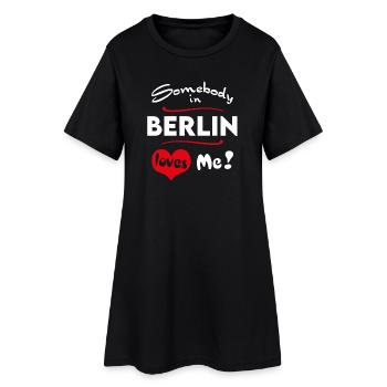 Berlin Stadt Ville Urbaine T-shirt Ville Heimatliebe - Robe T-shirt Femme - noir - Devant