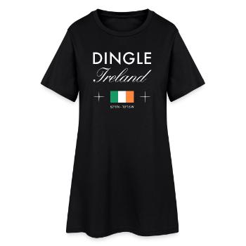 Dingle Ireland Coordinate Souvenir de voyage - Robe T-shirt Femme - noir - Devant