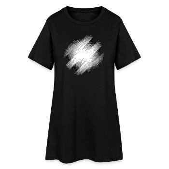 Bauhaus Burst Résumé - Robe T-shirt Femme - noir - Devant