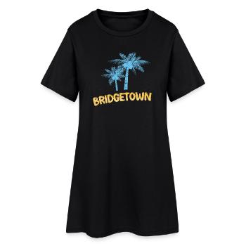 Bridgetown - Robe T-shirt Femme - noir - Devant