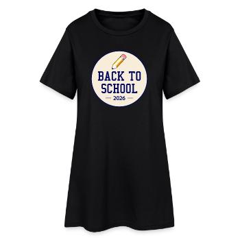 Retour à l’école 2026 | Enseignant stagiaire - Robe T-shirt Femme - noir - Devant