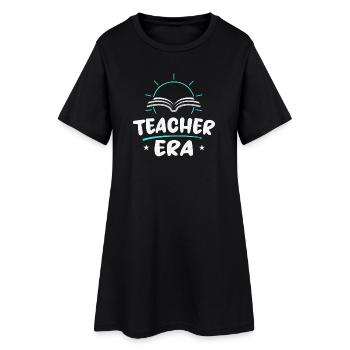 Ère des enseignants | Chemise de la vie enseignante - Robe T-shirt Femme - noir - Devant