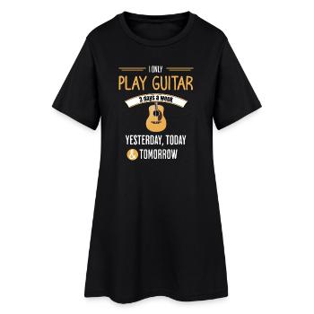 Citation drôle de guitare - Robe T-shirt Femme - noir - Devant