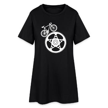 Art du matériel et du vélo - Robe T-shirt Femme - noir - Devant