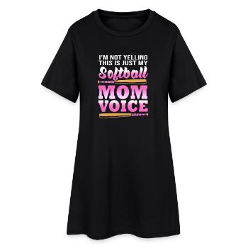 Maman de softball Maman de softball - Robe T-shirt Femme - noir - Devant