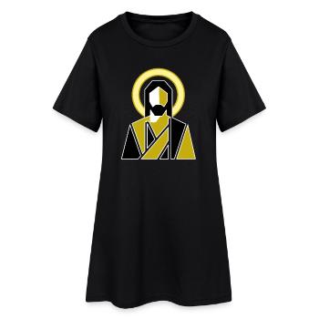 Jésus moderne - Robe T-shirt Femme - noir - Devant