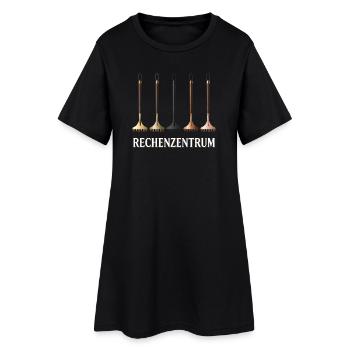 Rechenzentrum IT EDV Nerd Computer Shirt Geschenk - Frauen T-Shirt-Kleid - Schwarz - Vorne