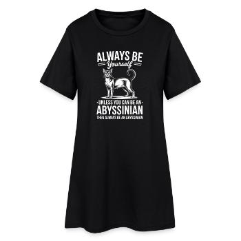 Paroles du chat abyssin cadeau du chat abyssin - Robe T-shirt Femme - noir - Devant