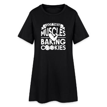 Cookie Plätzchen Keks - Robe T-shirt Femme - noir - Devant