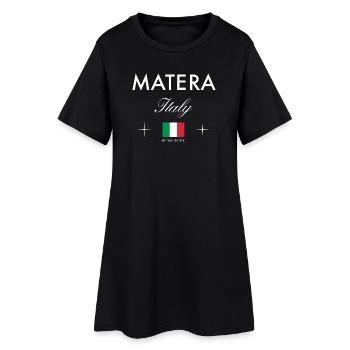 Matera Italie coordonne un souvenir de voyage - Robe T-shirt Femme - noir - Devant