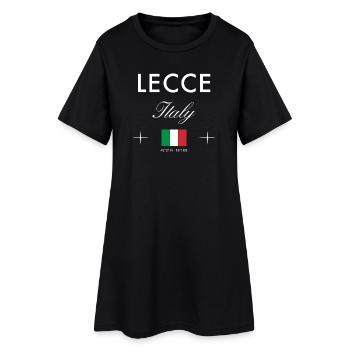 Lecce, Italie, coordonne un souvenir de voyage - Robe T-shirt Femme - noir - Devant